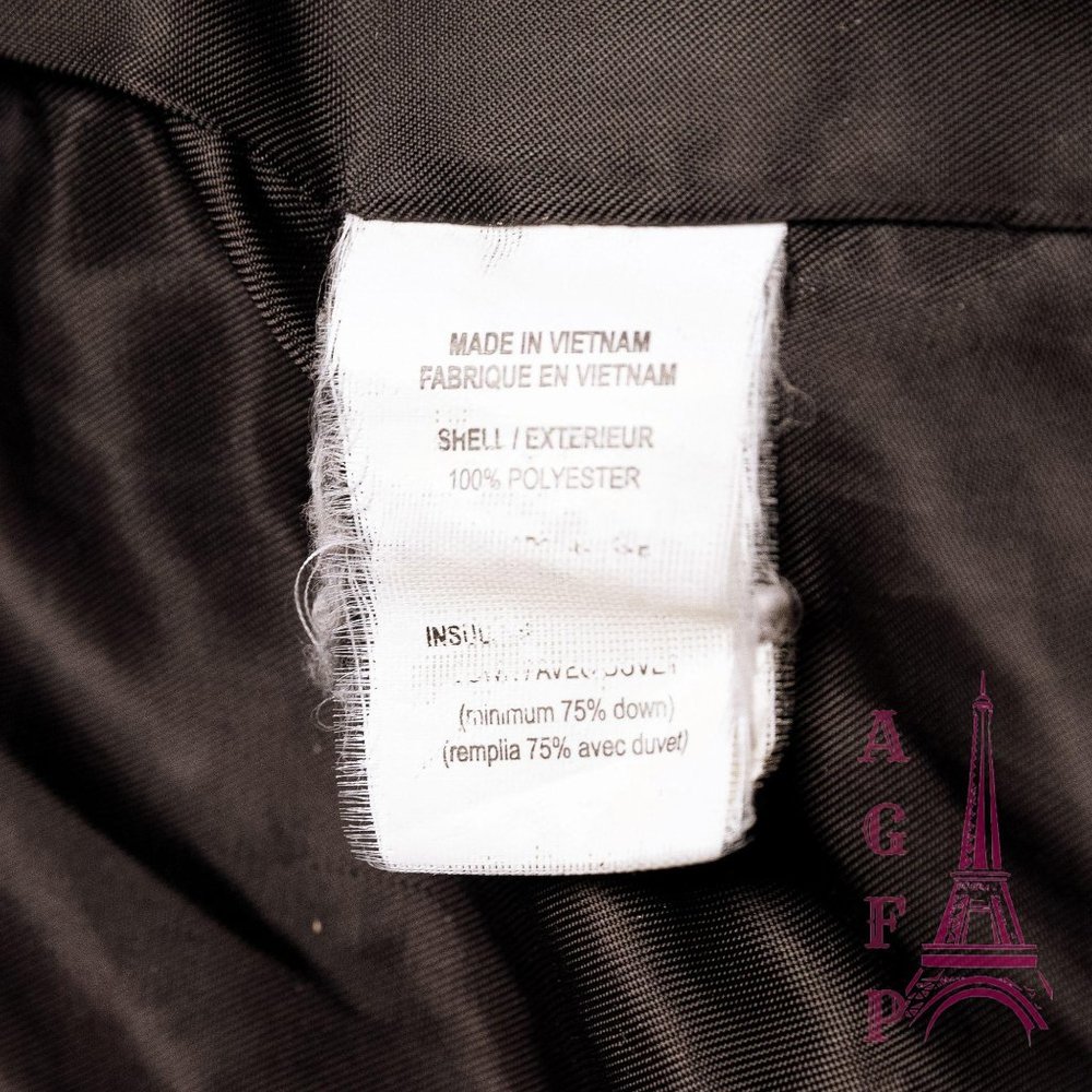 Theory long black puffer coat - Picture 9 of 14